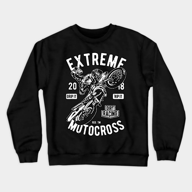 Extreme Motocross Crewneck Sweatshirt by JakeRhodes